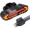 USZKODZONY Lampka rowerowa KYYKA tylna z alarmem 5w1 110dB USB C