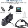 USZKODZONY Lampka rowerowa KYYKA tylna z alarmem 5w1 110dB USB C
