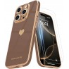 Outlet Etui Teageo do iPhone 16 Desert Gold + 2 szkło hartowane lekkie TPU