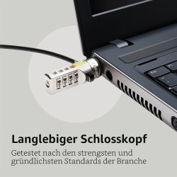 Outlet Blokada do laptopów Kensington Standard 1,8m linka z szyfrem czarny