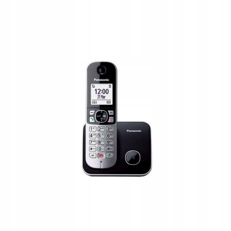 USZKODZONY Telefon Stacjonarny Panasonic KX-TG6852SPB Czarny