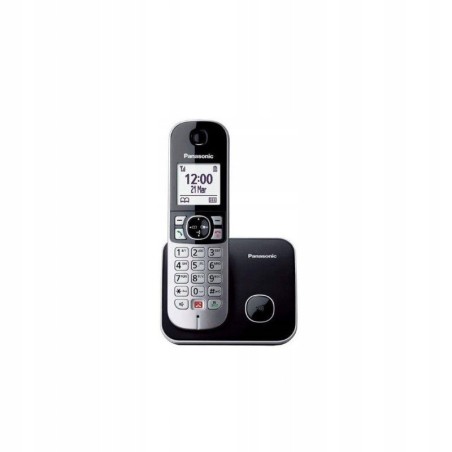 USZKODZONY Telefon Stacjonarny Panasonic KX-TG6852SPB Czarny