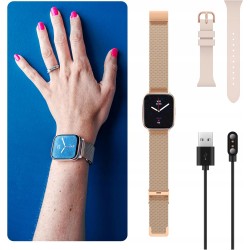 Outlet Smartwatch ECHO Rainbow Nano AMOLED dla kobiet, 1,83 cala Rózowy