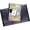 eco-eco Książka prezentacyjna A5, 40 kieszeni, czarne etui z recyklingu