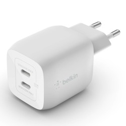 Outlet Belkin 45W PD PPS Dual USB-C GaN Charger White