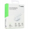 Outlet Belkin 45W PD PPS Dual USB-C GaN Charger White