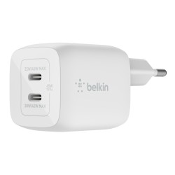 Outlet Belkin 45W PD PPS Dual USB-C GaN Charger White