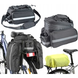 Outlet OUTLET TORBA ROWEROWA SAKWA POJEMNA TYLNA 30L Bagażnik + Pokrowiec