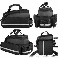Outlet OUTLET TORBA ROWEROWA SAKWA POJEMNA TYLNA 30L Bagażnik + Pokrowiec