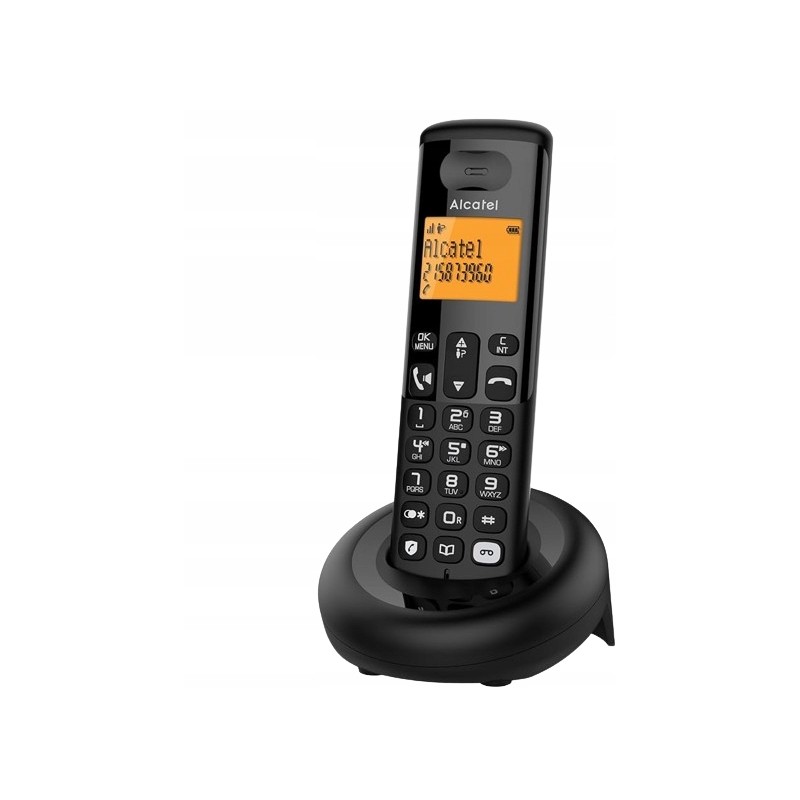 Outlet Telefon bezprzewodowy Alcatel E260 S VOICE Czarny OPIS