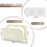 Outlet Metalowa półka ścienna na router i kable 18x5,5x12 cm, biała, bez