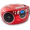 Outlet Radioodtwarzacz CD FM Kärcher RR 5042-R Przenośny Boombox Czerwony