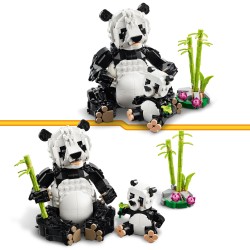 Outlet LEGO Creator 3 w 1 Dzikie zwierzęta: rodzina panda delfin pingwin