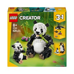 Outlet LEGO Creator 3 w 1 Dzikie zwierzęta: rodzina panda delfin pingwin