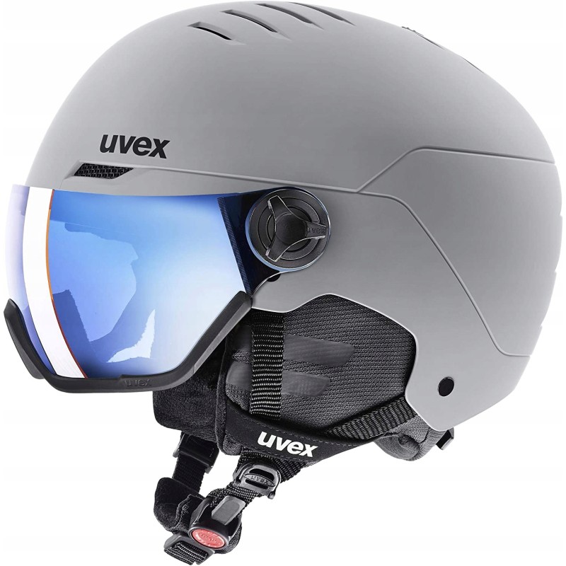 Kask narciarski Uvex Wanted Visor 3007 58-61 cm Matowo Szary