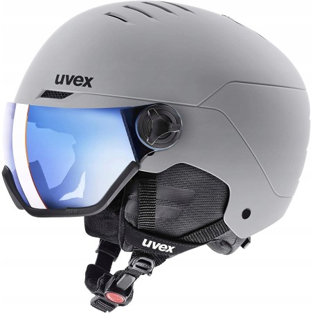 Kask narciarski Uvex Wanted Visor 3007 58-61 cm Matowo Szary