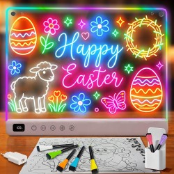 Outlet Podświetlana tablica LED do rysowania 35x25cm 13 kolorów OPIS