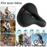 Outlet Żelowe siodełko rowerowe unisex 25x20cm szerokie ergonomiczne czarne