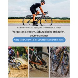 Outlet VeloGo zestaw błotników do roweru 20-26" przód tył Czarno-Fioletowe