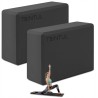 Blok do jogi Tbintul 23 x 15 x 7,5 cm Pianka EVA Czarny 2 szt.