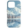 Outlet Etui do iPhone 16 Pro Zimowe Jezioro Krajobraz Vintage Retro