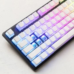 Outlet Klawisze do klawiatury Pudding Keycaps białe OPIS