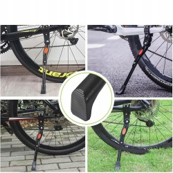 Outlet YUNYU Regulowana Stopka Rowerowa 24-28cm Aluminiowa Czarna