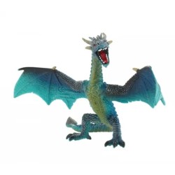 Figurka Bullyland latający smok 14x10cm zabawka niebieska