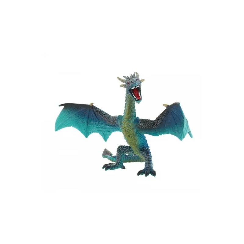 Figurka Bullyland latający smok 14x10cm zabawka niebieska