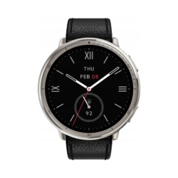 Outlet Smartwatch Amazfit Active 2 Premium Version Black Leather Czarny