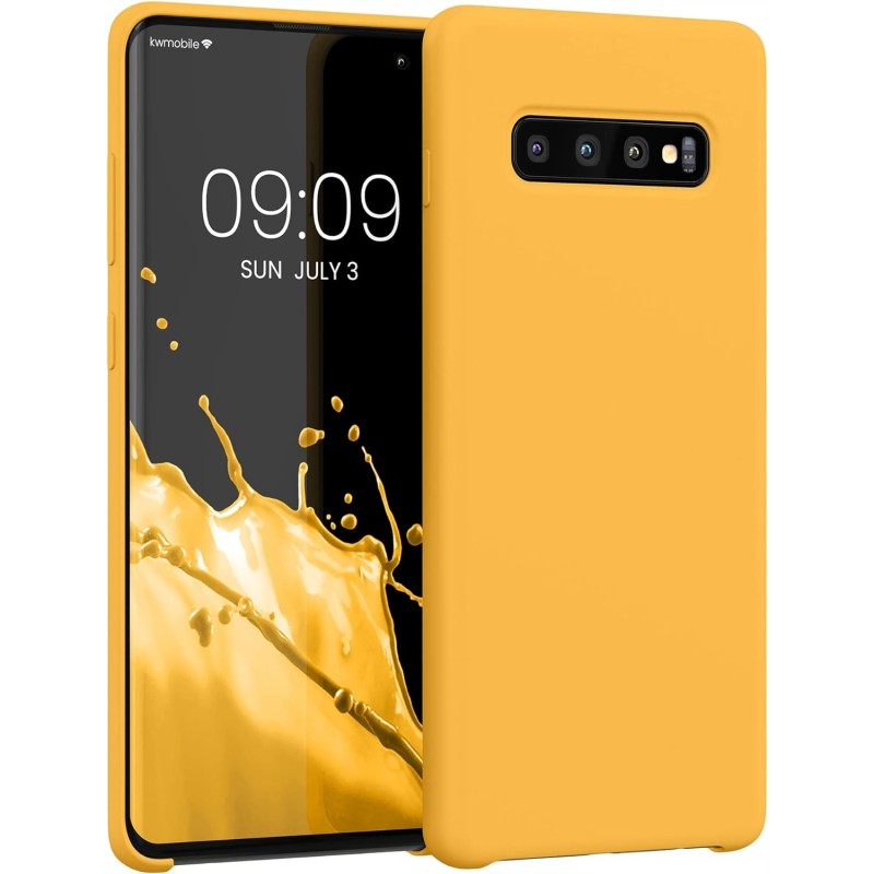 Etui kwmobile kompatybilne z Samsung Galaxy S10 Plus mango silikon TPU Etui kwmobile kompatybilne z Samsung Galaxy S10 Plus mango silikon TPU