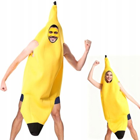 Outlet Kostium Banana Unisex Zabawne Przebranie na Karnawał i Halloween