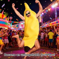 Outlet Kostium Banana Unisex Zabawne Przebranie na Karnawał i Halloween