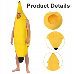 Outlet Kostium Banana Unisex Zabawne Przebranie na Karnawał i Halloween