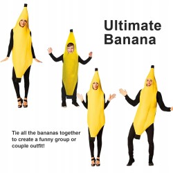 Outlet Kostium Banana Unisex Zabawne Przebranie na Karnawał i Halloween