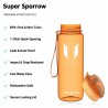 Outlet Super Sparrow Butelka Tritan 750ml BPA-free Pomarańczowa do sportu
