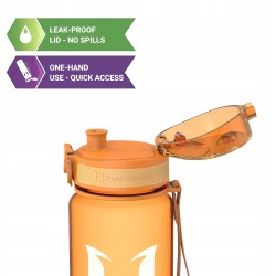 Outlet Super Sparrow Butelka Tritan 750ml BPA-free Pomarańczowa do sportu