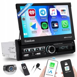 Outlet Radio 1DIN z wysuwanym ekranem 7" CarPlay i Android Auto