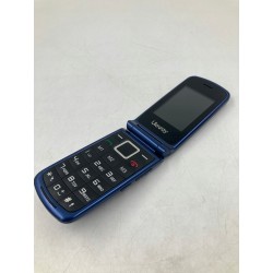 Outlet Telefon komórkowy GSM z klapką duże przyciski SOS Niebieski