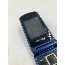 Outlet Telefon komórkowy GSM z klapką duże przyciski SOS Niebieski