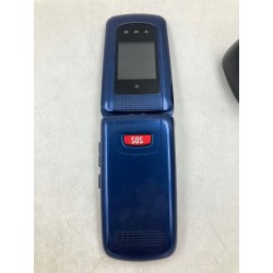 Outlet Telefon komórkowy GSM z klapką duże przyciski SOS Niebieski