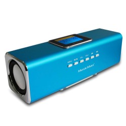 Outlet Music Man Głośnik MP3 Radio FM AUX USB microSD 6W Niebieski