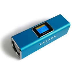 Outlet Music Man Głośnik MP3 Radio FM AUX USB microSD 6W Niebieski