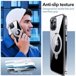 Outlet Etui Anqrp 360° do iPhone 15 Magsafe Przezroczyste Bez Żółknięcia