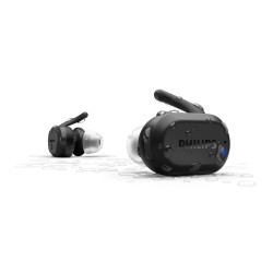 USZKODZONY Słuchawki bezprzewodowe dokanałowe Philips TAA7306BK BT Czarne