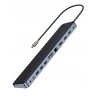 Outlet Baseus stacja dokująca 12 portów 4K 60Hz USB C HDMI DP 3xUSB Czarna