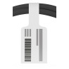 Outlet 4x Kabel sieciowy patchcord RJ45 LAN kat.6A Ultra slim U/UTP szary