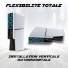 Outlet Wentylator chłodzący LED AKUMA Cyber W02 do PS5 Slim USB 3.0 Biały