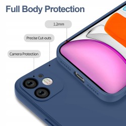 Outlet Qasyfanc Etui ochronne do iPhone 11 + 2 szkła hartowane Matowy