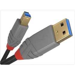 Outlet Lindy kabel przewód USB 3.2 USB A - USB B 5 Gb/s 5m Czarny